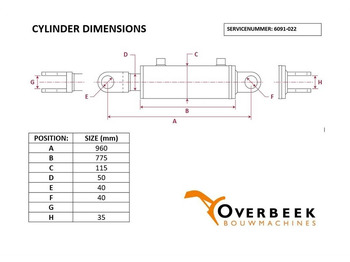 Hidráulica Ahlmann AZ85 - 4102894A - Swivel cylinder/Schwenkzylinder: foto 5 Hidráulica Ahlmann AZ85 - 4102894A - Swivel cylinder/Schwenkzylinder: foto 5