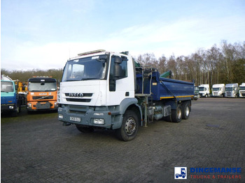 Camión grúa Iveco AD260T33 6X4 RHD tipper + HMF crane: foto 5