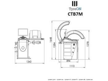 Equipo de taller CTB7M wheel balancing machine - 19 Inch LCD 3D monitor - 9 ALU and 2 Steel programs - Auto input Distance + Diameter + Width - 230V: foto 2 Equipo de taller CTB7M wheel balancing machine - 19 Inch LCD 3D monitor - 9 ALU and 2 Steel programs - Auto input Distance + Diameter + Width - 230V: foto 2
