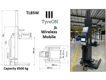 Equipo de taller TL85W-6 51T wireless - 6 x 8,5 T - battery 24V DC / 3 kW per column - Spark proof, welding, cutting and grinding: foto 3