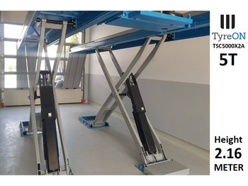 Equipo de taller TSC5000X2A Alignment scissor lift - On floor - Free wheel lifting system - 5.3 m lightened runways - 5T- Mounted on the floor: foto 3 Equipo de taller TSC5000X2A Alignment scissor lift - On floor - Free wheel lifting system - 5.3 m lightened runways - 5T- Mounted on the floor: foto 3