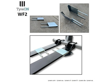 Equipo de taller WF2 wheel forks for vehicles with different track widths like ride-on lawn mowers - suitable for tyreON TL10E - Set of 2 pieces: foto 5