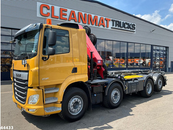 Camión con equipo de cable, Camión grúa DAF DAF FAX CF 480 Euro 6 HMF 26 Tonmeter laadkraan: foto 4