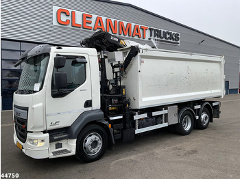 Camión volquete, Camión grúa DAF FAN LF 220 Euro 6 Hiab 11 Tonmeter laadkraan Just 166.649 Km!: foto 2