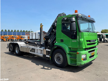 Camión multibasculante, Camión grúa Iveco Stralis AD260S42Y HMF 20 Tonmeter laadkraan: foto 3