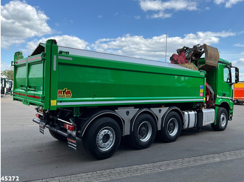 Camión volquete, Camión grúa Mercedes-Benz Arocs 3743 8x4 Euro 6 HMF 19 Tonmeter Elektrisch/Hydraulisch aangedreven Z-kraan: foto 5