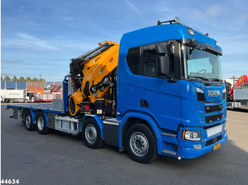 Camión grúa Scania R 540 Euro 6 Effer 100 Tonmeter laadkraan + Fly-Jib Just 39.720 km!: foto 3