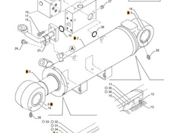 Cilindro hidráulico CASE