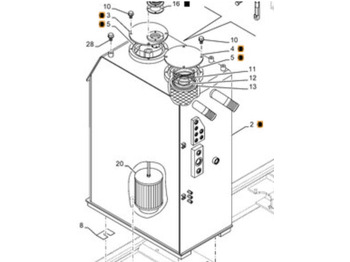 Depósito hidráulico CASE