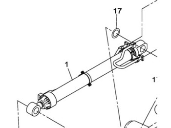 Cilindro hidráulico CASE