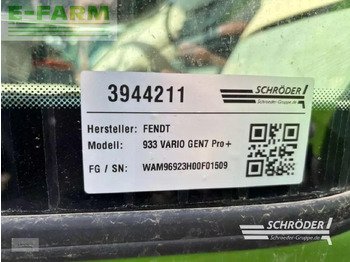 Tractor Fendt 933 vario gen7 profi plus ProfiPlus: foto 4 Tractor Fendt 933 vario gen7 profi plus ProfiPlus: foto 4