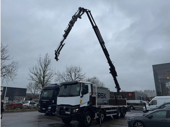 Camión caja abierta, Camión grúa Renault C430 8X4 - EURO 6 + HIAB 288 E-5 + JIB 70X-4 + REMOTE + FULL STEEL SUSP.: foto 3