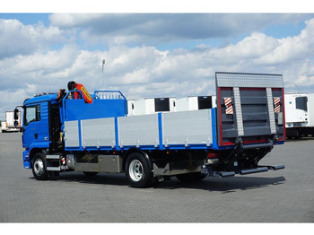 Camión caja abierta, Camión grúa MAN TGM 18.290 / SKRZYNIOWY + HDS + WINDA / PALFINGER PK 12002 /: foto 5