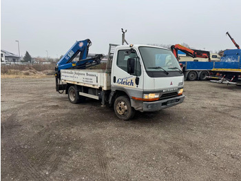 Camión caja abierta, Camión grúa Mitsubishi Canter FE649 - Flatbed truck + crane: foto 2