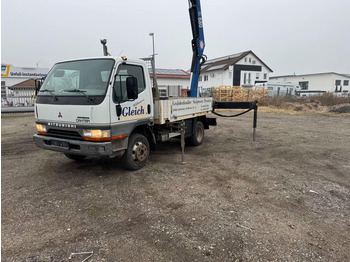 Camión caja abierta, Camión grúa Mitsubishi Canter FE649 - Flatbed truck + crane: foto 5