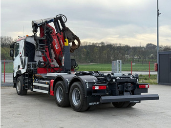 Camión multibasculante, Camión grúa Renault C520 * ABROLLKIPPER 4,80 m * KESLA * 6x4!: foto 5