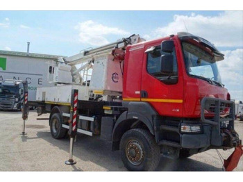 Camión con plataforma elevadora Renault KERAX 410.19 4x4 Emelőkosaras Cela 17m: foto 3