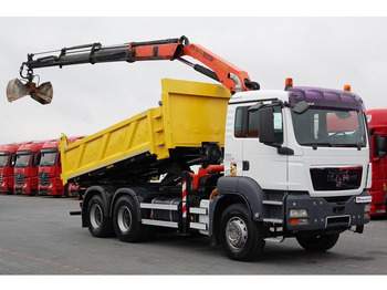 Camión volquete, Camión grúa Scania TGS 33.360 / 6x4 / WYWROTKA + HDS PALFINGER PK 15 500 wysów 10m: foto 5