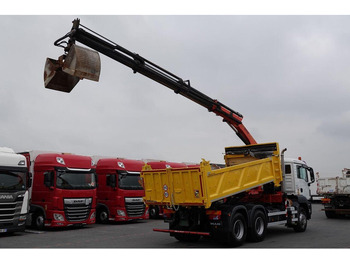 Camión volquete, Camión grúa Scania TGS 33.360 / 6x4 / WYWROTKA + HDS PALFINGER PK 15 500 wysów 10m: foto 4