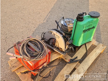 Equipo de construcción Pallet of Welding Machine, Circular Saw, Cable Reel, Backpack Sprayer: foto 3