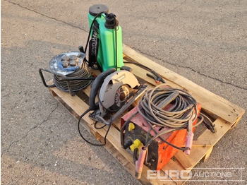 Equipo de construcción Pallet of Welding Machine, Circular Saw, Cable Reel, Backpack Sprayer: foto 2