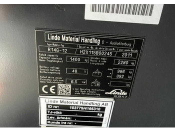 Retráctil Linde R14G: foto 4 Retráctil Linde R14G: foto 4