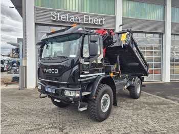 Camión volquete, Camión grúa Iveco Eurocargo ML150E32WS 4x4 Kran HMF 1130K Funk AHK: foto 2