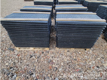 Equipo de construcción nuevo Unused Pallet of Rubber Road Plates (4 of) - Connectable: foto 4