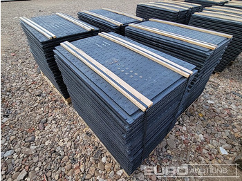 Equipo de construcción nuevo Unused Pallet of Rubber Road Plates (4 of) - Connectable: foto 5
