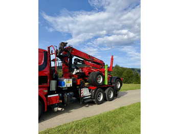 Camión forestal, Camión grúa para transporte de madera SCANIA R580: foto 3