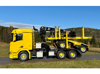 Camión forestal, Camión grúa SCANIA R650: foto 3