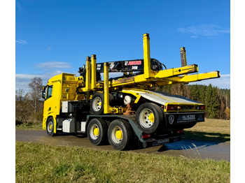 Camión forestal, Camión grúa SCANIA R650: foto 4