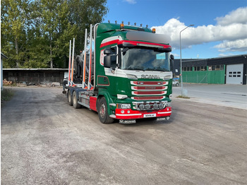 Camión forestal, Camión grúa SCANIA R580: foto 2