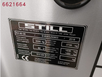 Carretilla elevadora eléctrica Still RX60-30/BATT.NEU: foto 5 Carretilla elevadora eléctrica Still RX60-30/BATT.NEU: foto 5