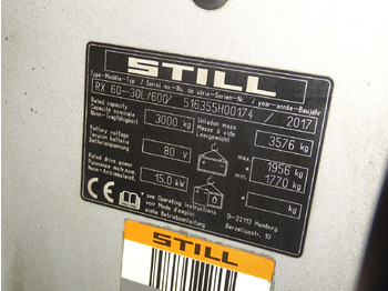 Carretilla elevadora eléctrica Still RX60-30L/600: foto 5