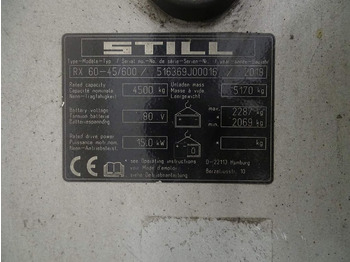 Carretilla elevadora eléctrica Still RX60-45/600: foto 5