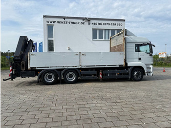 Camión caja abierta, Camión grúa MAN TG-S 26.440 6x4 Pritsche Heckkran PK 27002+Funk: foto 4