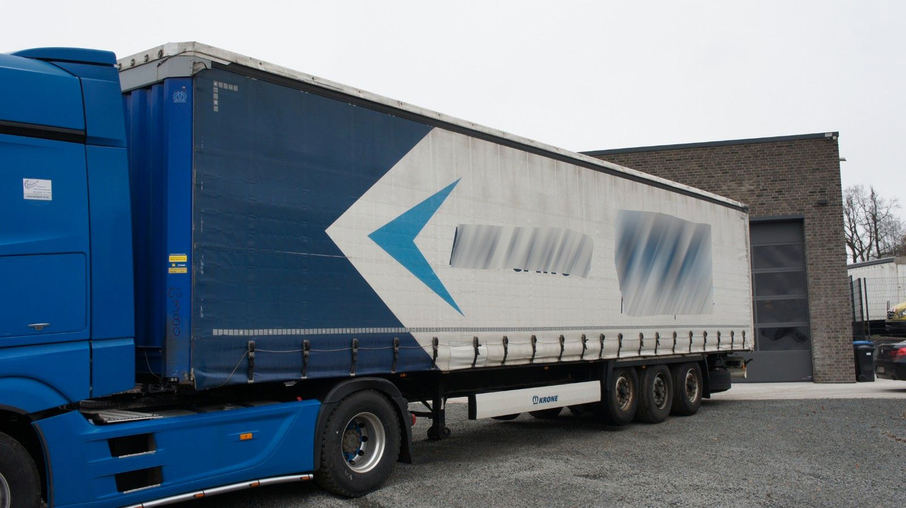 Krone SD Doppelter Boden Verstärkte Plane 2x Liftachse - Semirremolque lona: foto 1 Krone SD Doppelter Boden Verstärkte Plane 2x Liftachse - Semirremolque lona: foto 1