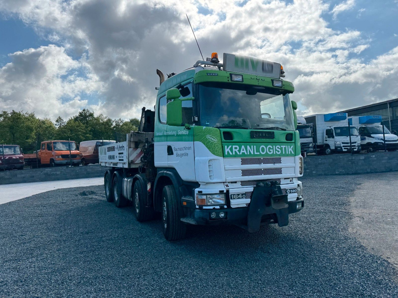 Scania 164G 580 V8 Kran Hiab 280 Retarder Sattelplatte Scania 164G 580 V8 Kran Hiab 280 Retarder Sattelplatte - Camión caja abierta, Camión grúa: foto 3 Scania 164G 580 V8 Kran Hiab 280 Retarder Sattelplatte Scania 164G 580 V8 Kran Hiab 280 Retarder Sattelplatte - Camión caja abierta, Camión grúa: foto 3