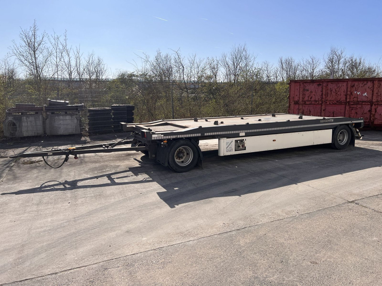 Hüffermann 2 Achs Kombianhänger- Tieflader - Remolque multilift/ Portacontenedores de cadenas: foto 1 Hüffermann 2 Achs Kombianhänger- Tieflader - Remolque multilift/ Portacontenedores de cadenas: foto 1
