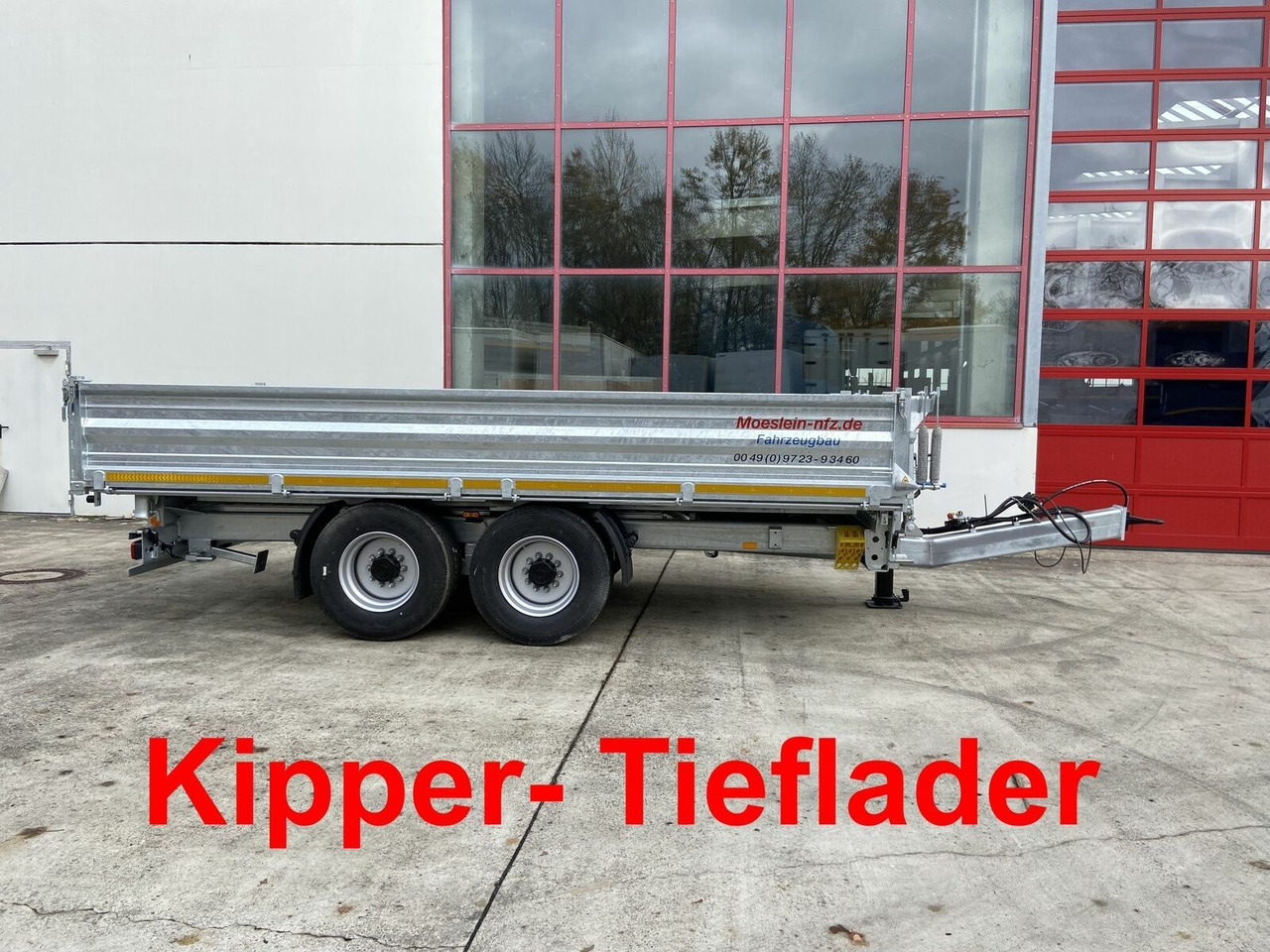 Remolque volquete Möslein  14 t Tandem- Kipper Tieflader 5,70 m lang, Brei: foto 13