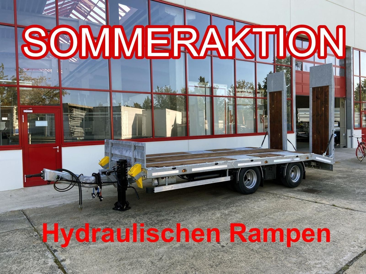 Möslein 21 t Tandemtieflader, hydr. Rampen, NEU - Remolque góndola rebajadas: foto 1 Möslein 21 t Tandemtieflader, hydr. Rampen, NEU - Remolque góndola rebajadas: foto 1