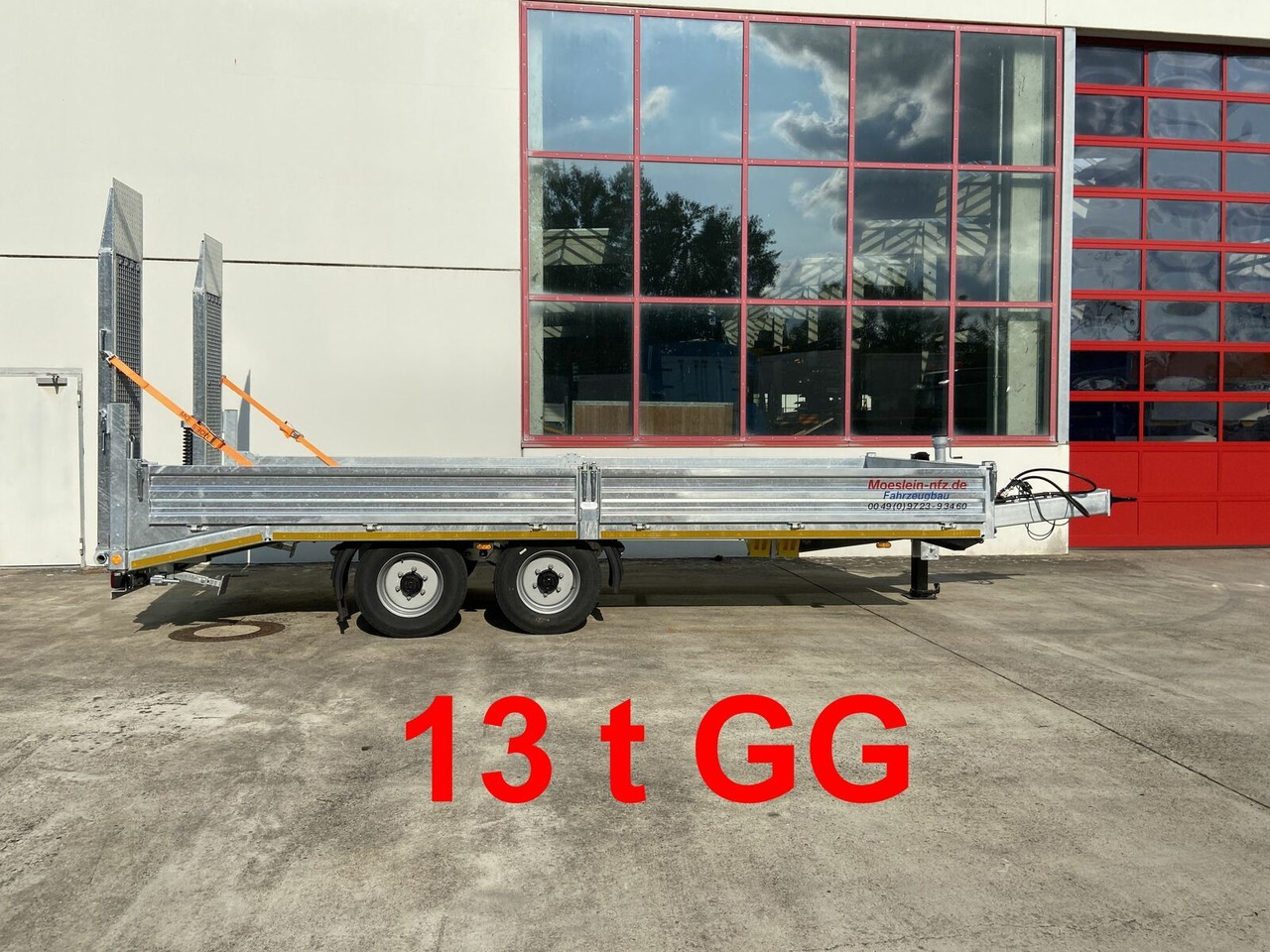 Möslein Neuer 13 t Tandemtieflader, Stahl- Boden - Remolque góndola rebajadas: foto 1 Möslein Neuer 13 t Tandemtieflader, Stahl- Boden - Remolque góndola rebajadas: foto 1