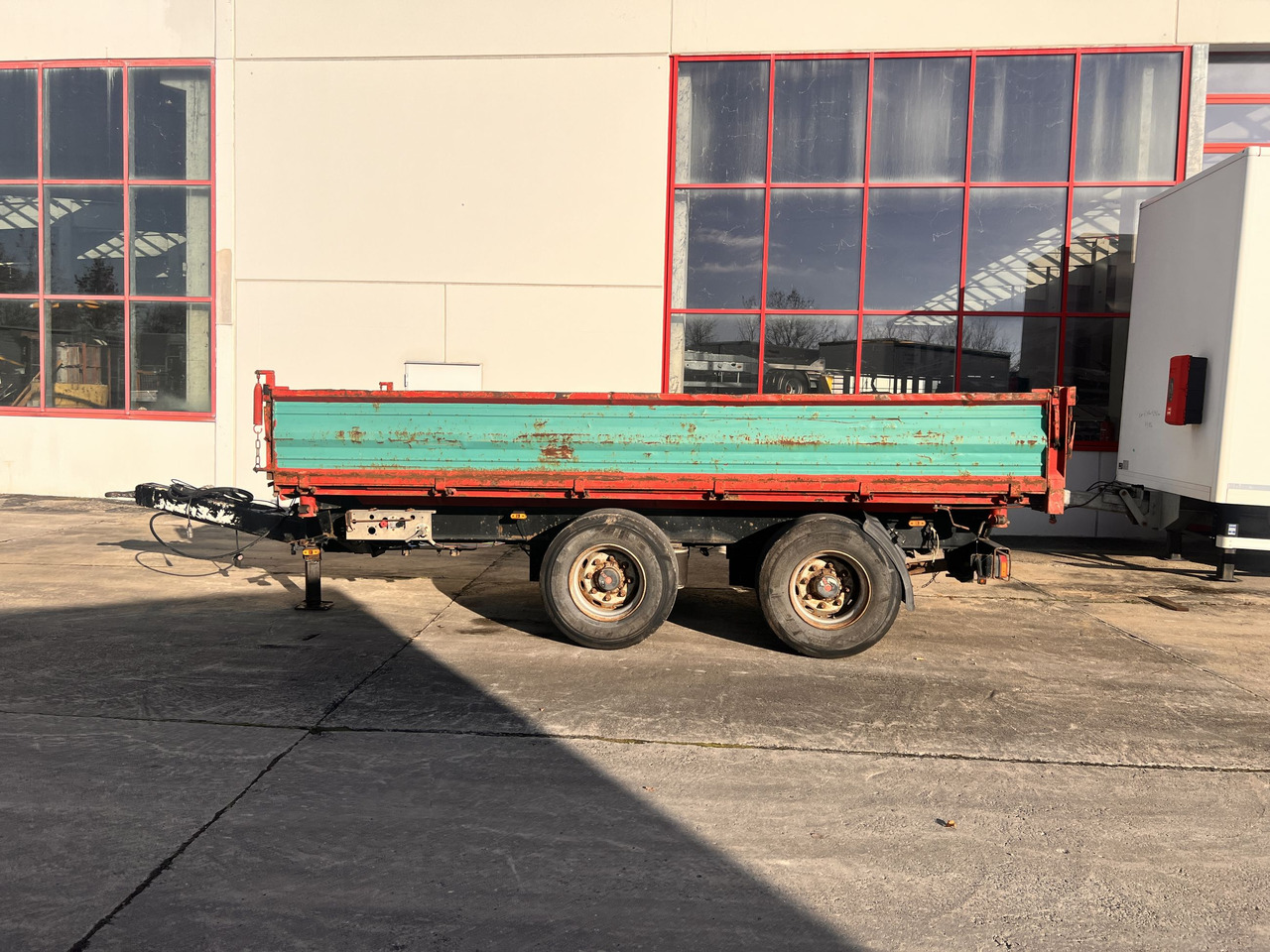 Obermaier OS2-TD190A 19 t Tandemkipper- Tieflader, Breitbereifung - Remolque volquete: foto 1 Obermaier OS2-TD190A 19 t Tandemkipper- Tieflader, Breitbereifung - Remolque volquete: foto 1