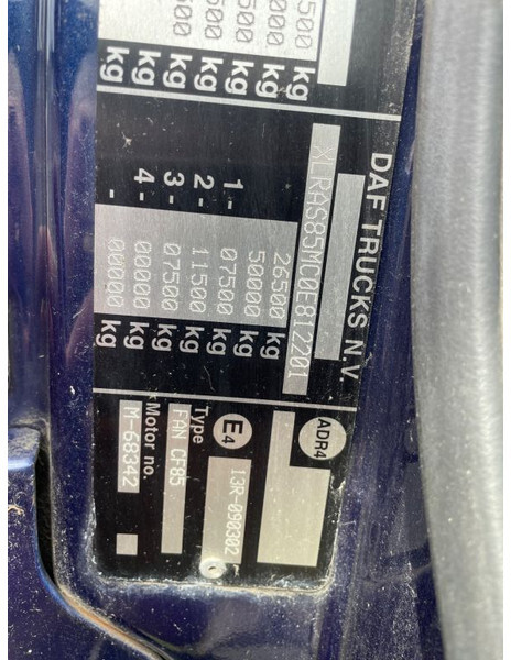 Camión con equipo de cable DAF CF 85 360 6x2 vdl 21 T haak: foto 16