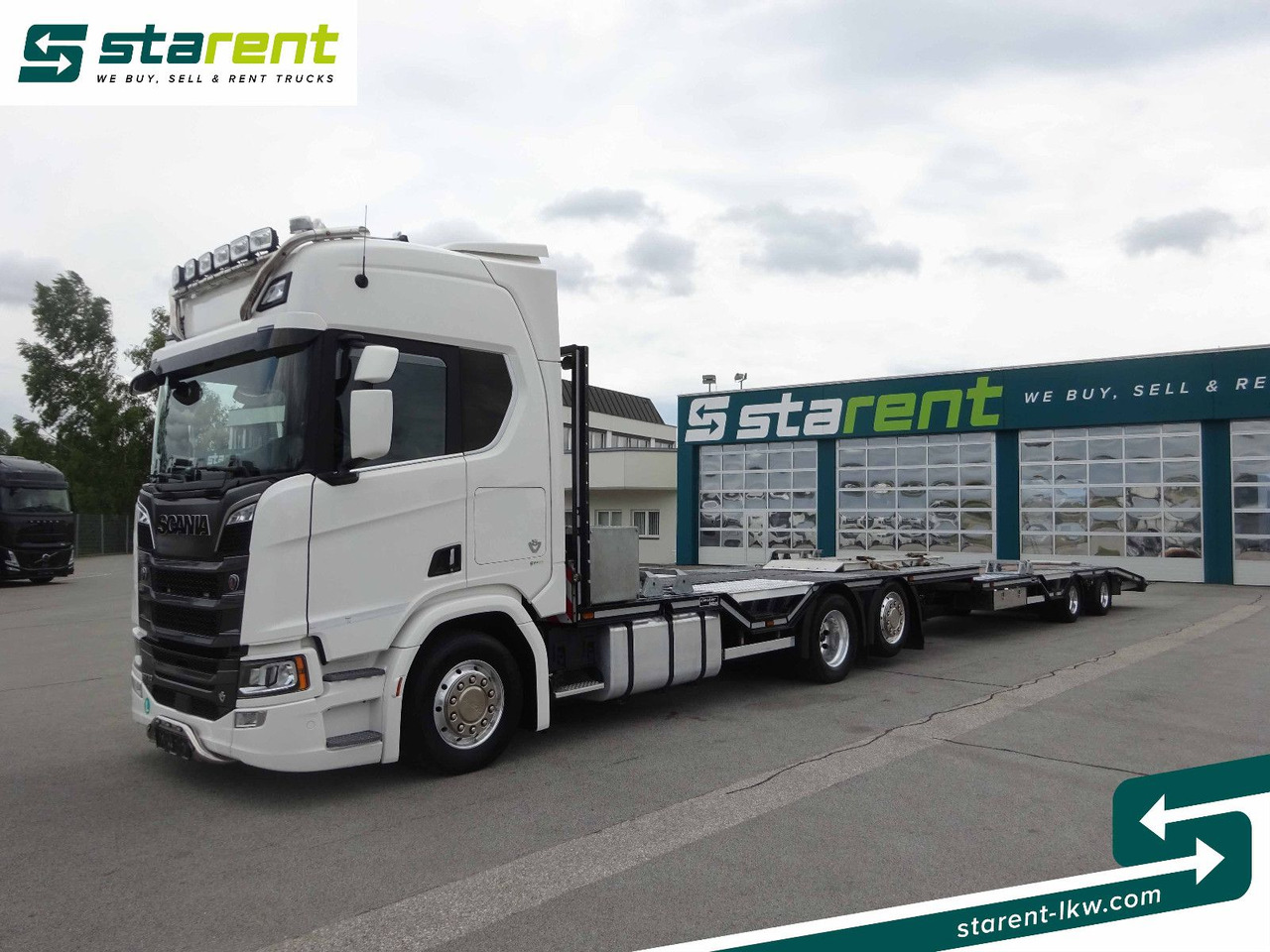 Scania R770 V8 Fahrzeugtransporter + Ziegler Anhänger - Grua de remolque autos: foto 1 Scania R770 V8 Fahrzeugtransporter + Ziegler Anhänger - Grua de remolque autos: foto 1