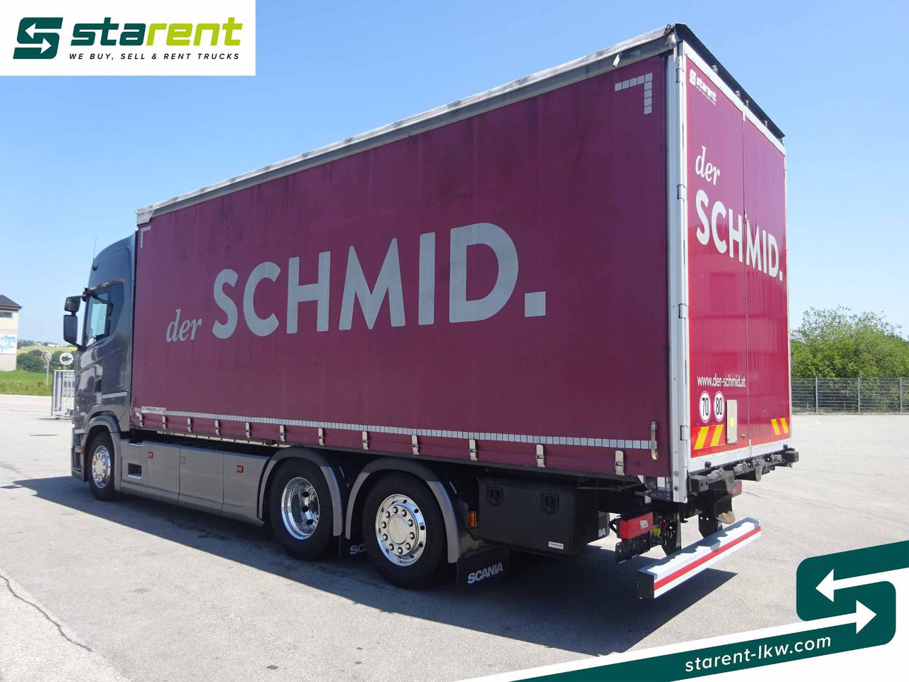 Camión lona Scania S500 Planen Aufbau Schwarzmüller 6x2, Standklima: foto 7