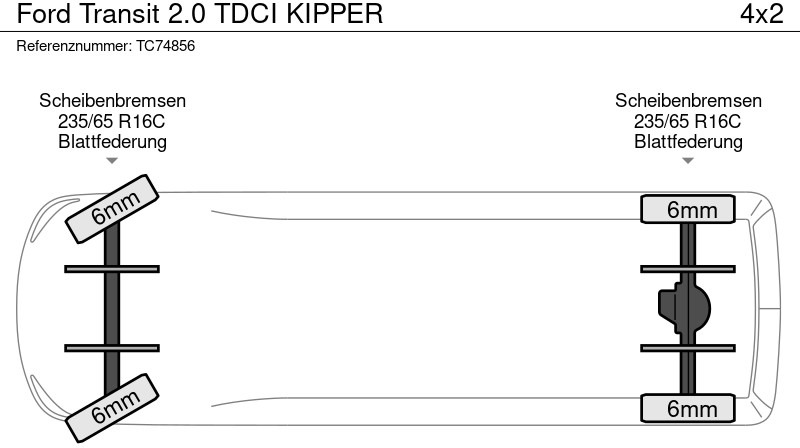 Ford Transit 2.0 TDCI KIPPER - Furgoneta basculante: foto 5 Ford Transit 2.0 TDCI KIPPER - Furgoneta basculante: foto 5