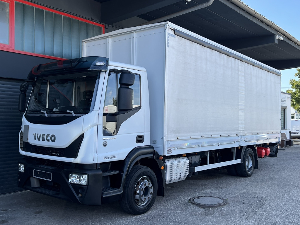 Iveco EuroCargo ML160E28 Klima 7,1m P+P LBW 199.429km - Camión lona: foto 1 Iveco EuroCargo ML160E28 Klima 7,1m P+P LBW 199.429km - Camión lona: foto 1