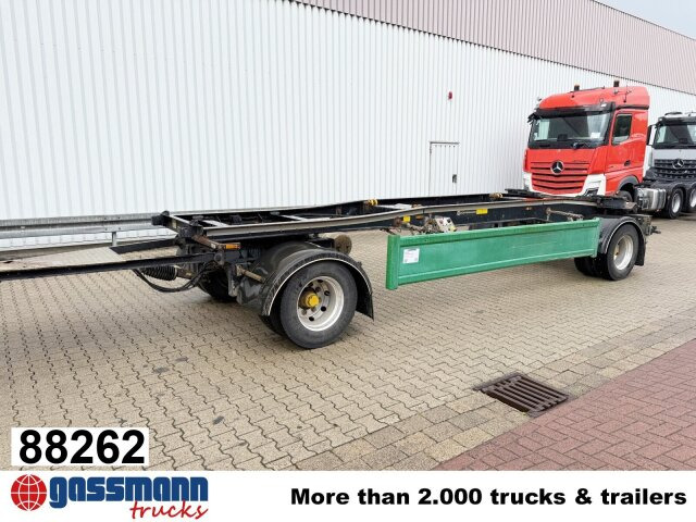 Hüffermann HSA 18.70 Schlittenabroller - Remolque multilift/ Portacontenedores de cadenas: foto 1 Hüffermann HSA 18.70 Schlittenabroller - Remolque multilift/ Portacontenedores de cadenas: foto 1